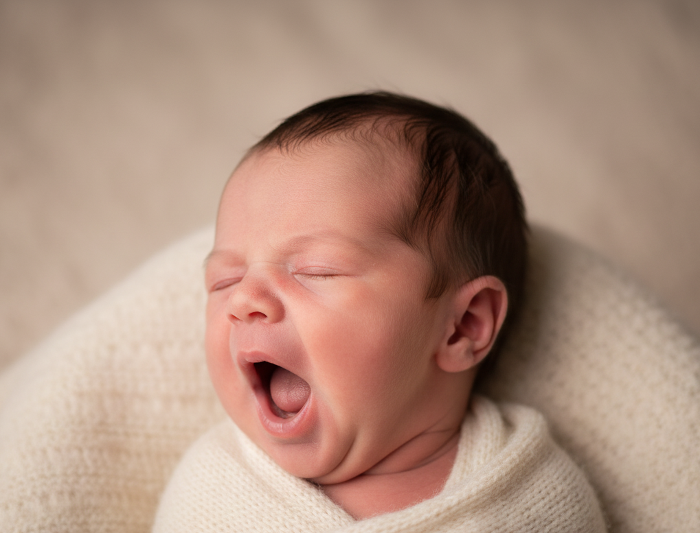 Foto realista de um bebê gerada por IA