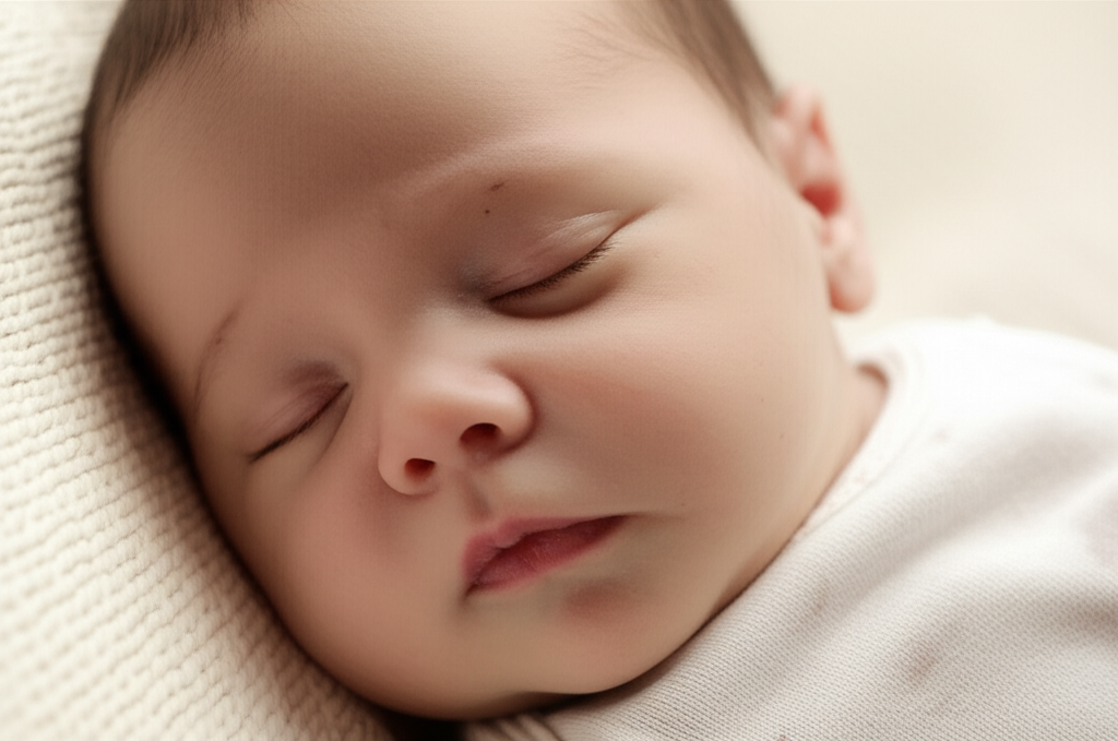 Foto realista de um bebê gerada por IA