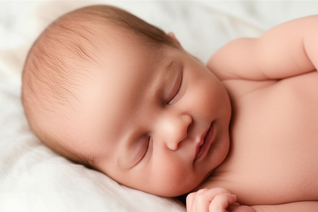 Foto realista de um bebê gerada por IA